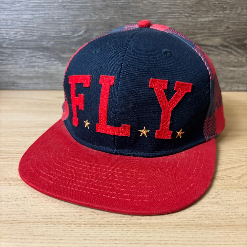 Born Fly Hat Cap Snap‎ Back Blue Red Adjustable